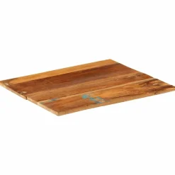 vidaXL Accesorios Para Mesas-Tablero mesa cuadrada madera reciclada maciza 60x60 cm 15-16 mm