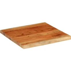 vidaXL Tablero mesa cuadrado borde natural madera acacia 40x40x3,8 cm Madera de acacia (natural) Online