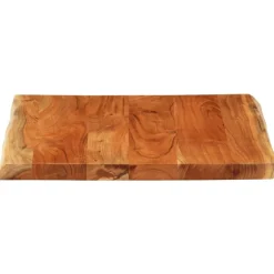 vidaXL Tablero mesa cuadrado borde natural madera acacia 40x40x3,8 cm Madera de acacia (natural) Online