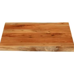 vidaXL Tablero mesa cuadrado borde natural madera acacia 40x40x3,8 cm Madera de acacia (natural) Online