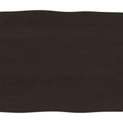 vidaXL Tablero mesa madera tratada borde vivo marrón 60x50x(2-4) cm Marrón oscuro New