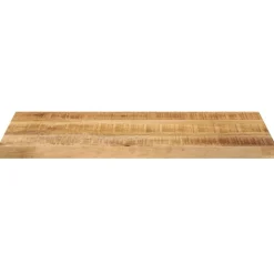 vidaXL Tablero mesa rectangular madera maciza mango rugosa 40x20x3,8cm Madera de mango rugosa (natural) Hot
