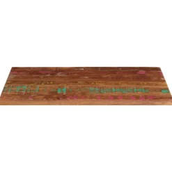 vidaXL Tablero mesa rectangular madera maciza reciclada 100x60x1,5 cm Madera reciclada (multicolor)