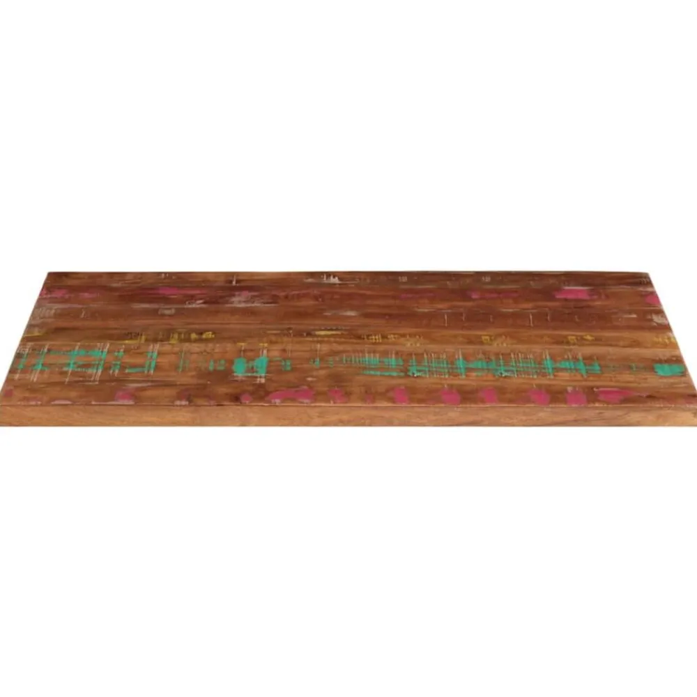 vidaXL Tablero mesa rectangular madera maciza reciclada 100x60x1,5 cm Madera reciclada (multicolor)