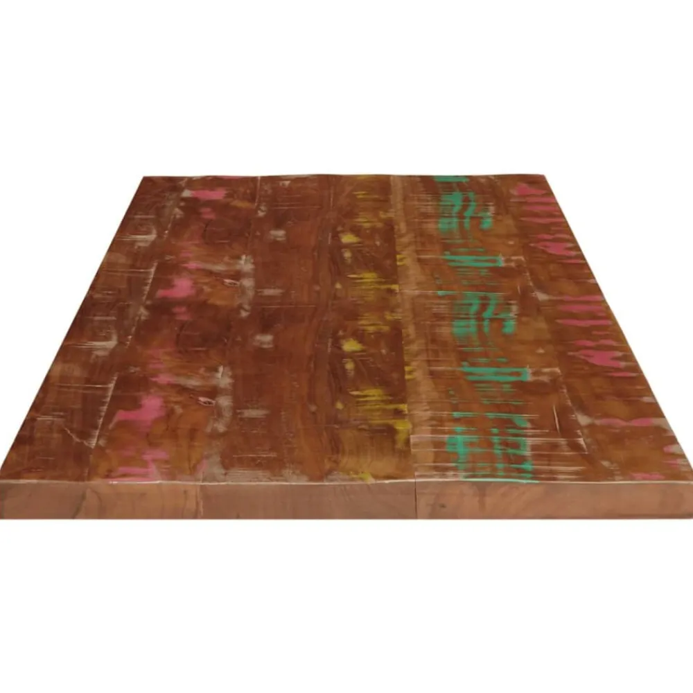 vidaXL Tablero mesa rectangular madera maciza reciclada 100x60x1,5 cm Madera reciclada (multicolor)