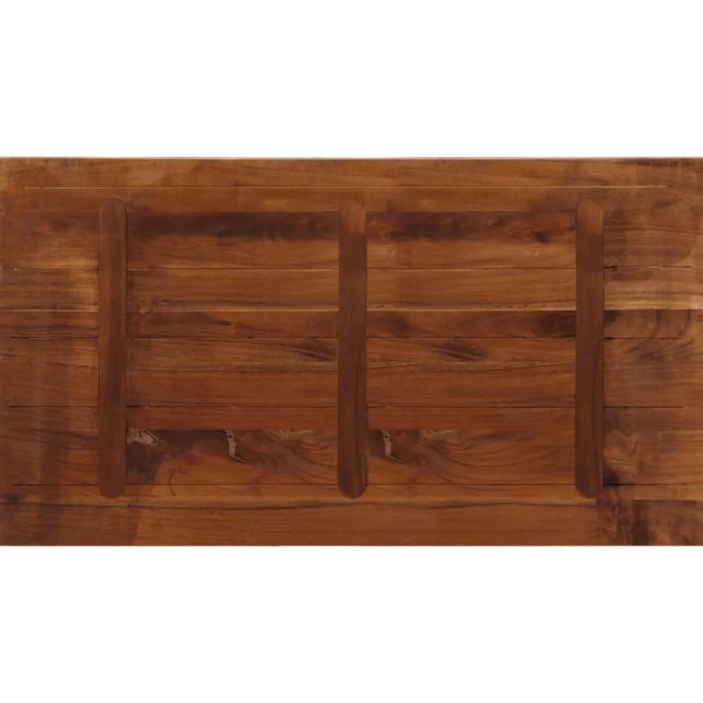 vidaXL Tablero mesa rectangular madera maciza reciclada 100x60x1,5 cm Madera reciclada (multicolor)