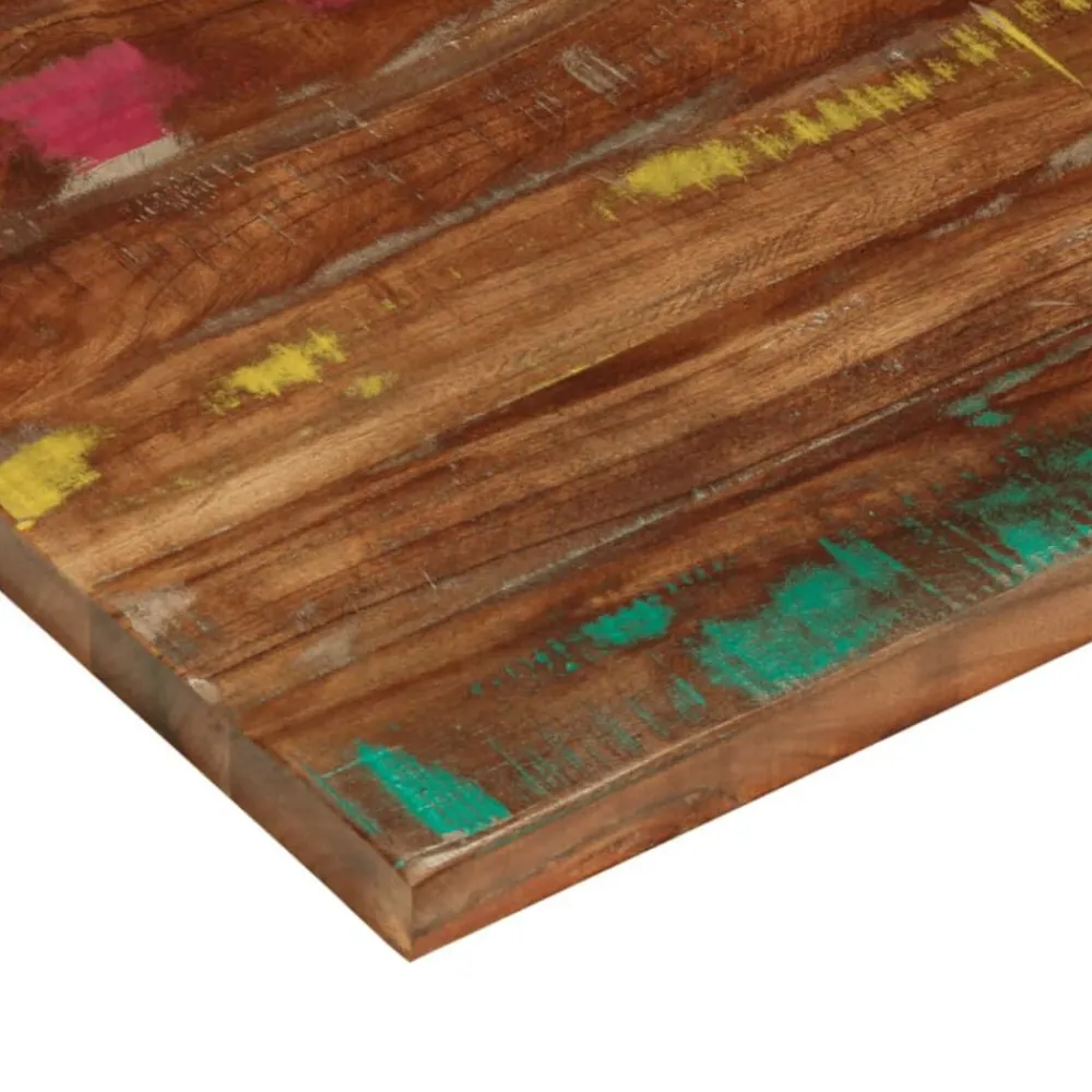 vidaXL Tablero mesa rectangular madera maciza reciclada 100x60x1,5 cm Madera reciclada (multicolor)