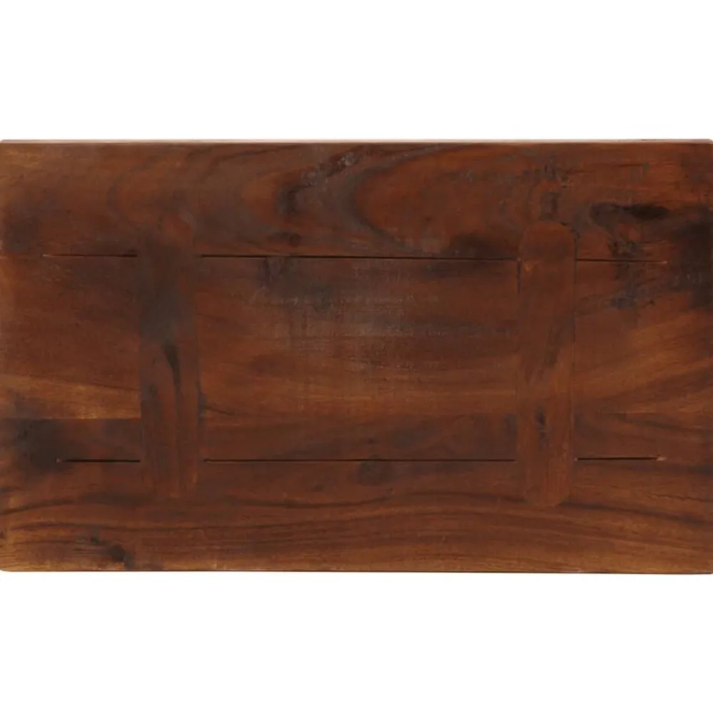 vidaXL Tablero mesa rectangular madera maciza reciclada 40x20x3,8 cm Madera reciclada (multicolor)