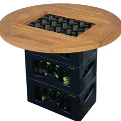 vidaXL Tablero para caja de cerveza madera de teca 70 cm