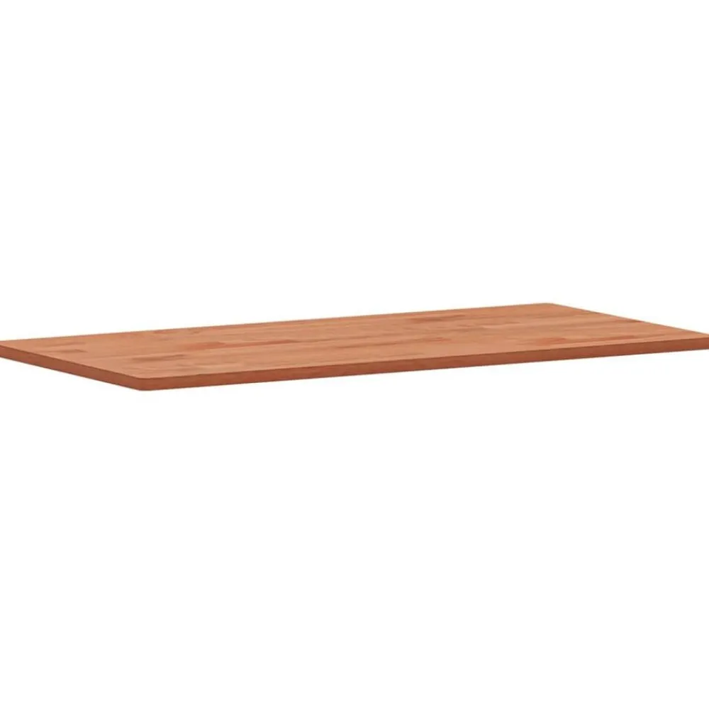 vidaXL Accesorios Para Mesas-Tablero rectangular de madera maciza de haya 100x50x1,5 cm