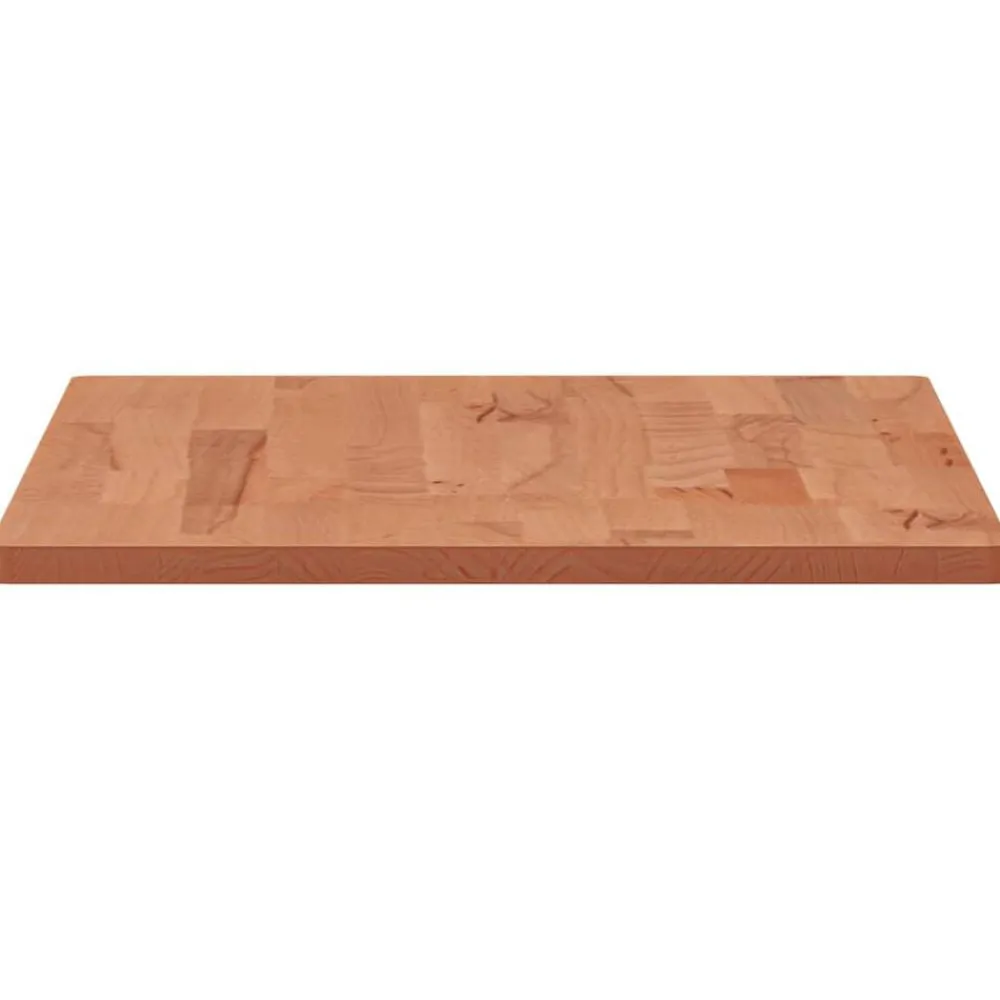 vidaXL Accesorios Para Mesas-Tablero rectangular de madera maciza de haya 100x50x1,5 cm