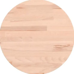 vidaXL Tablero redondo de madera maciza de haya Ø30x1,5 cm Marr&oacute;n claro Clearance