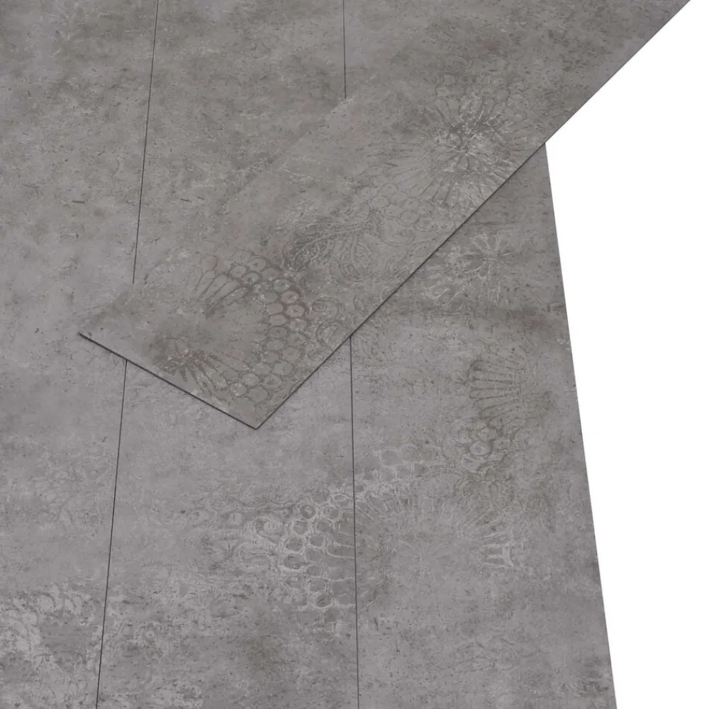vidaXL Tableros de Suelo 36 pcs 5,02 m² PVC Gris concreto Discount