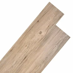 vidaXL Materiales De Construcción-Tableros de Suelo 18 pcs Marrón 5,26 m² PVC