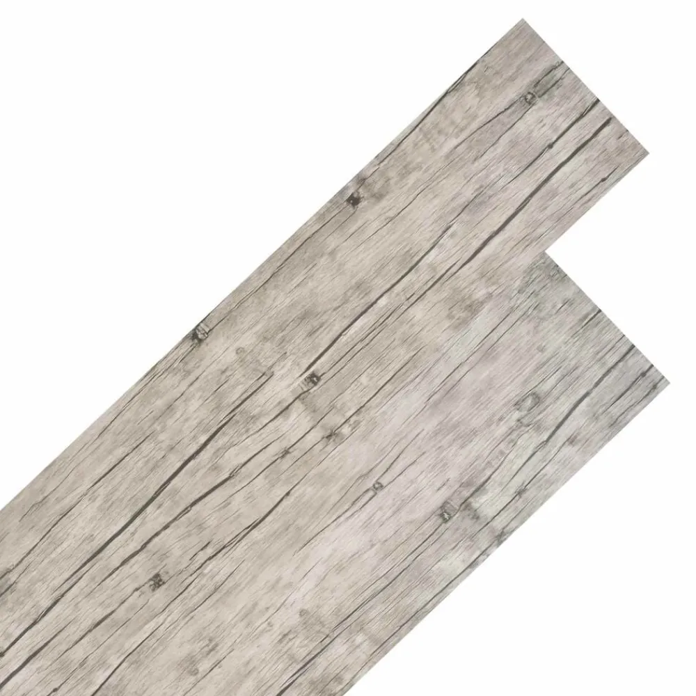 vidaXL Materiales De Construcción-Tableros de Suelo 18 pcs Gris 5,26 m² PVC