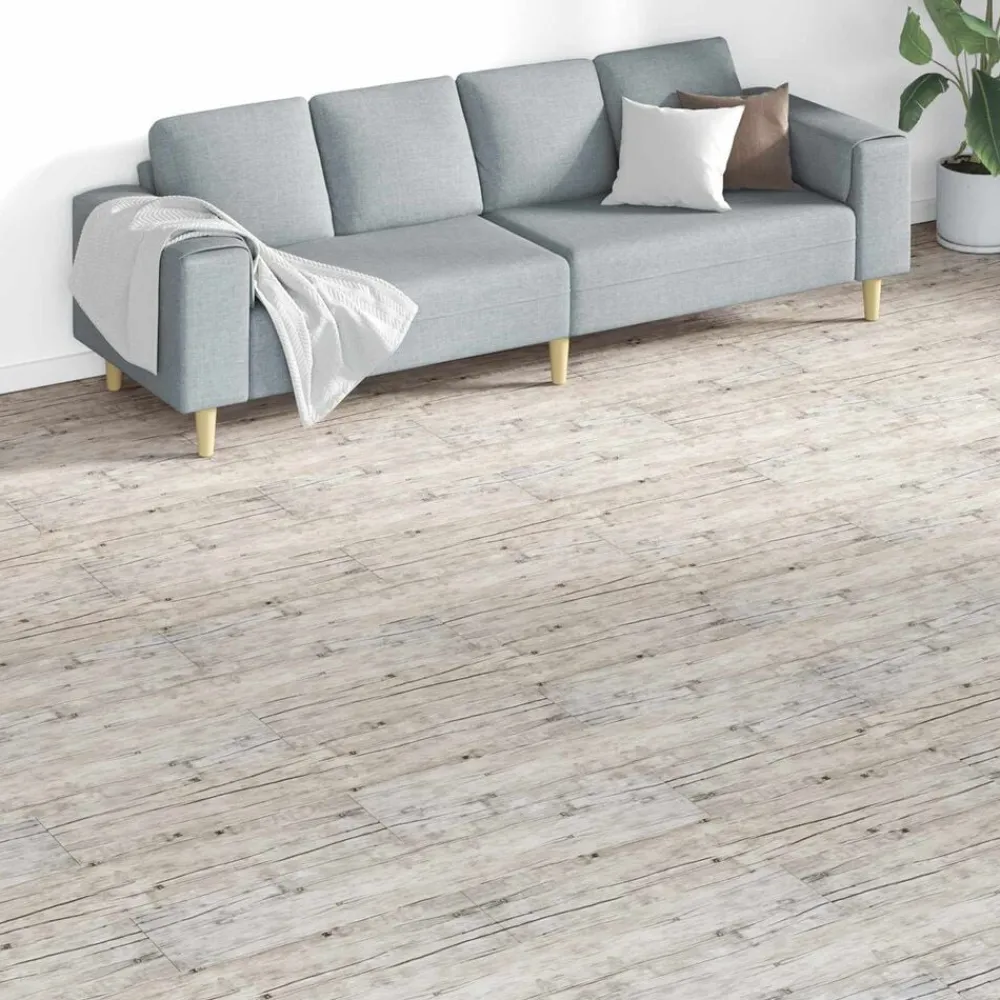 vidaXL Materiales De Construcción-Tableros de Suelo 18 pcs Gris 5,26 m² PVC