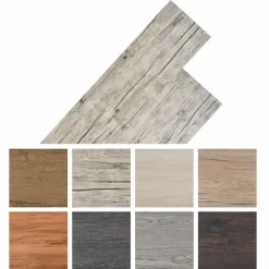 vidaXL Materiales De Construcción-Tableros de Suelo 18 pcs Gris 5,26 m² PVC
