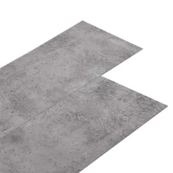 vidaXL Materiales De Construcción-Tableros de Suelo 36 pcs Cemento Marrón 5,02 m² PVC