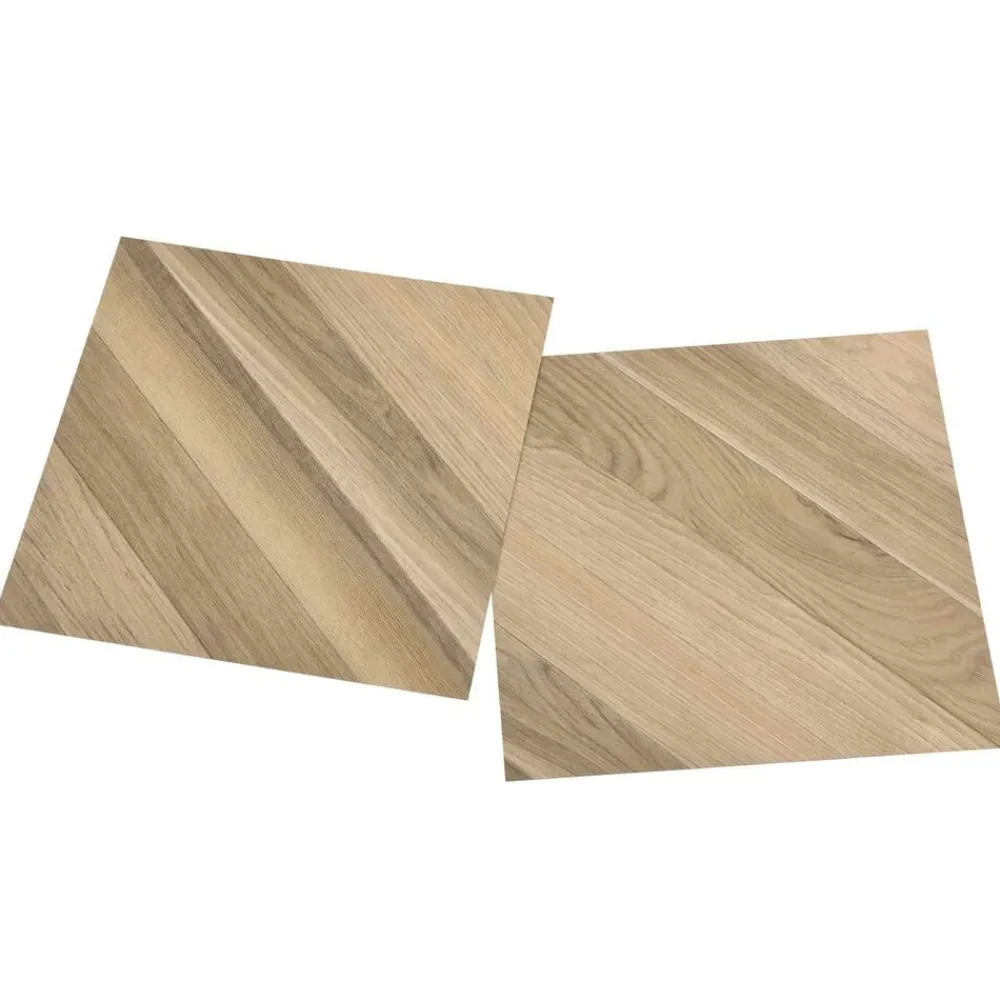 vidaXL Materiales De Construcción-Tableros de Suelo 55 pcs Marrón 5,11 m² PVC