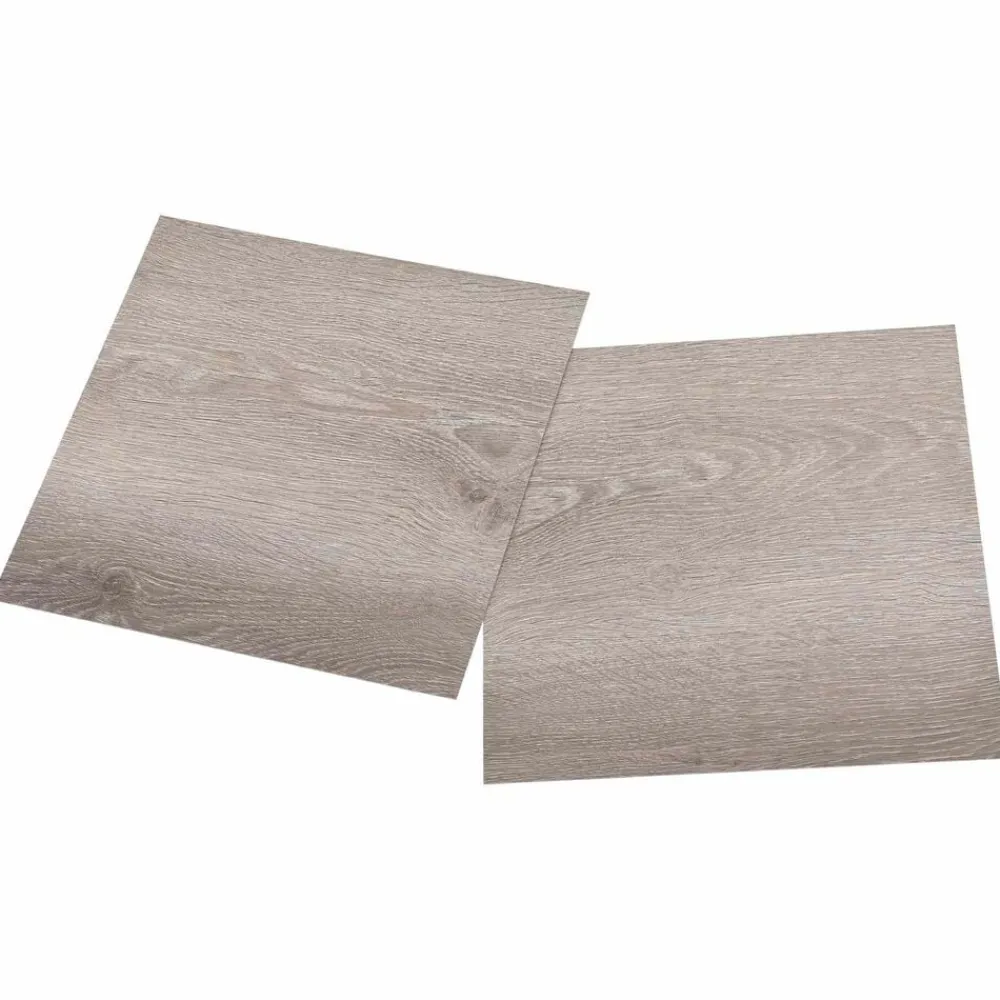 vidaXL Tableros de Suelo 55 pcs Taupé 5,11 m² PVC Madera Discount