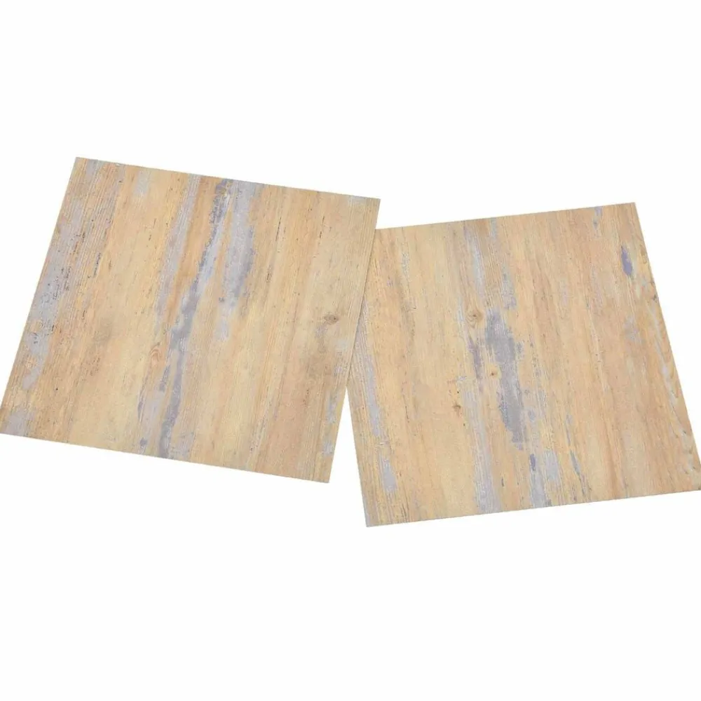 vidaXL Materiales De Construcción-Tableros de Suelo 55 pcs Marrón 5,11 m² PVC