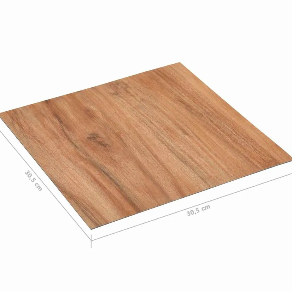 vidaXL Materiales De Construcción-Tableros de Suelo 55 pcs Marrón 5,11 m² PVC