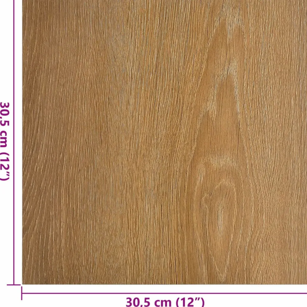 vidaXL Materiales De Construcción-Tableros de Suelo 55 pcs Marrón 5,11 m² PVC