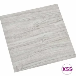 vidaXL Tableros de Suelo 55 pcs Gris Claro 5,11 m² PVC Discount