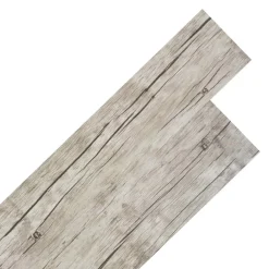 vidaXL Tableros de Suelo 36 pcs Gris 5,02 m² PVC Roble lavado