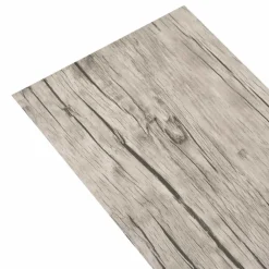 vidaXL Tableros de Suelo 36 pcs Gris 5,02 m² PVC Roble lavado