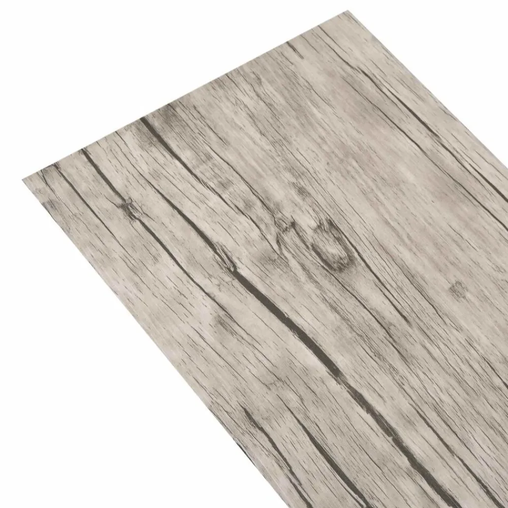vidaXL Tableros de Suelo 36 pcs Gris 5,02 m² PVC Roble lavado