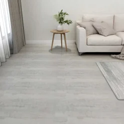 vidaXL Materiales De Construcción-Tableros de Suelo 55 pcs Gris Claro 5,11 m² PVC