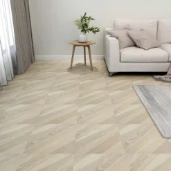 vidaXL Tableros de Suelo 55 pcs Beige 5,11 m² PVC Hot