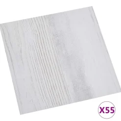 vidaXL Materiales De Construcción-Tableros de Suelo 55 pcs Gris Claro 5,11 m² PVC