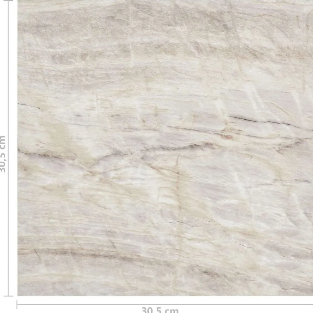 vidaXL Materiales De Construcción-Tableros de Suelo 55 pcs Beige 5,11 m² PVC