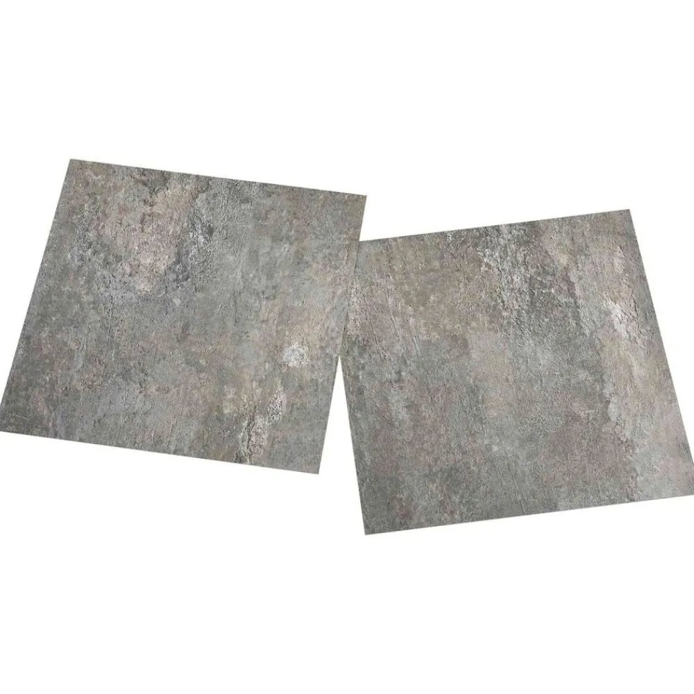 vidaXL Materiales De Construcción-Tableros de Suelo 55 pcs Gris 5,11 m² PVC
