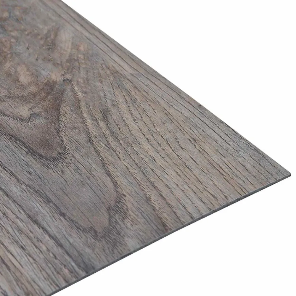 vidaXL Tableros de Suelo 55 pcs Marrón Claro 5,11 m² PVC Marrón claro