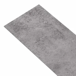 vidaXL Tableros de Suelo 18 pcs Cemento Marrón 5,26 m² PVC Cemento marr&oacute;n Clearance