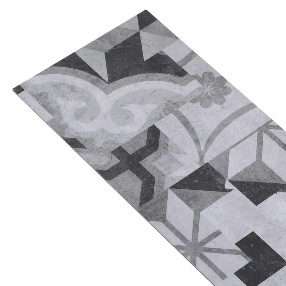 vidaXL Materiales De Construcción-Tableros de Suelo 18 pcs Gris 5,26 m² PVC