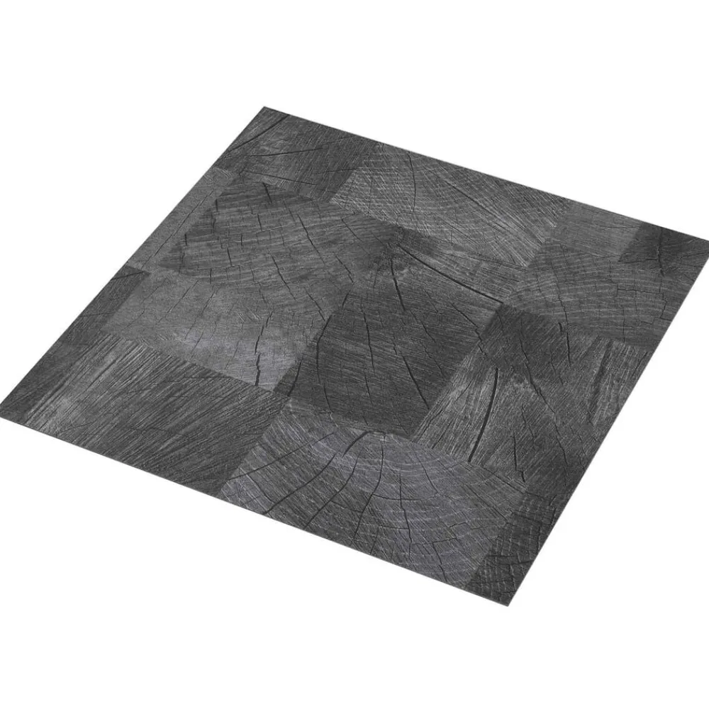 vidaXL Tableros de Suelo 55 pcs Gris 5,11 m² PVC Estructura de madera gris Clearance