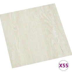 vidaXL Tableros de Suelo 55 pcs Crema 5,11 m² PVC Discount