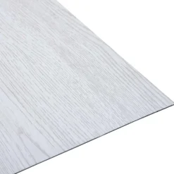 vidaXL Tableros de Suelo 55 pcs 5,11 m² PVC Madera blanca