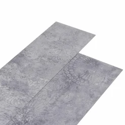 vidaXL Tableros de Suelo 18 pcs Gris 5,26 m² PVC Gris cemento Clearance