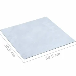 vidaXL Tableros de Suelo 55 pcs 5,11 m² PVC Blanco