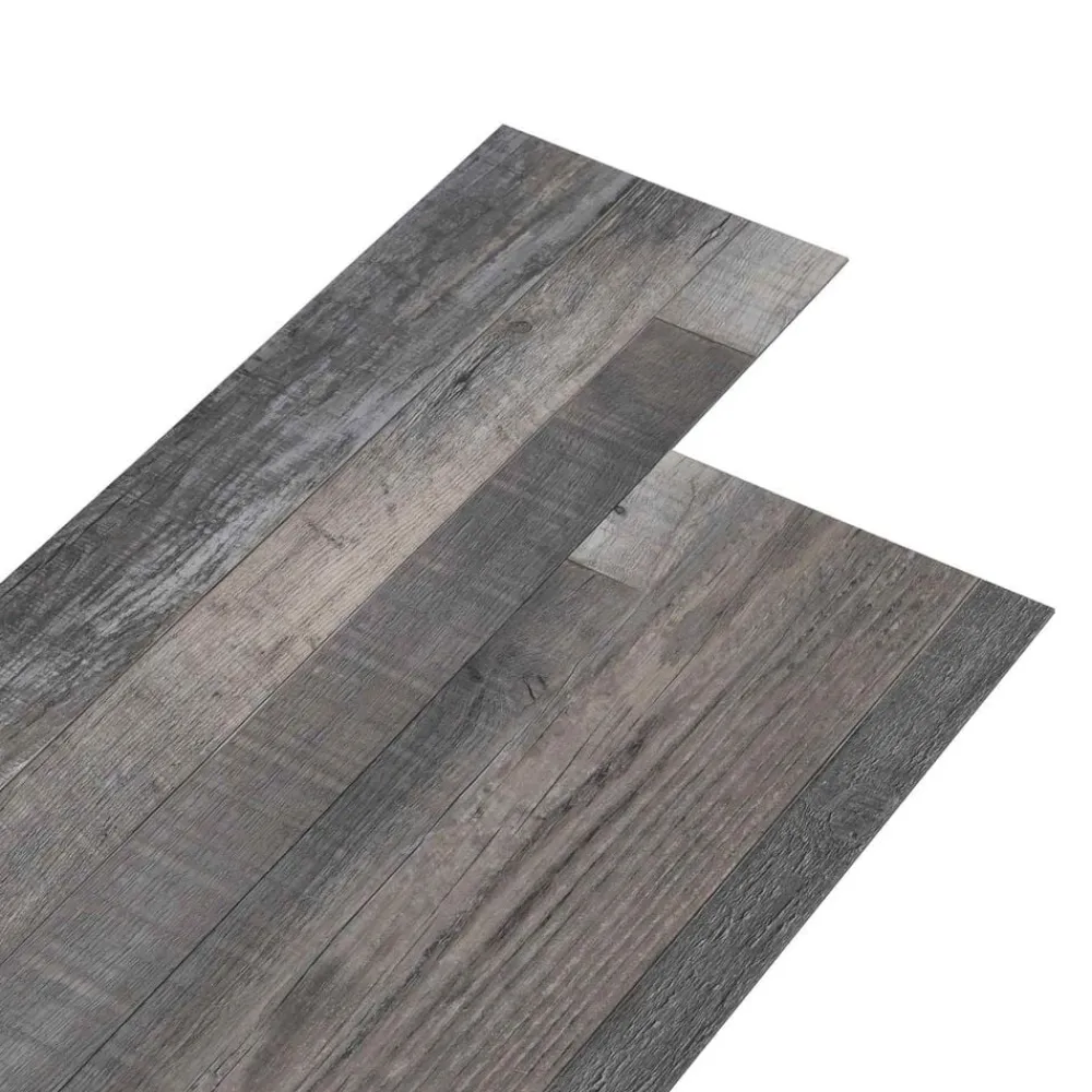 vidaXL Materiales De Construcción-Tableros de Suelo 18 pcs Gris 5,26 m² PVC