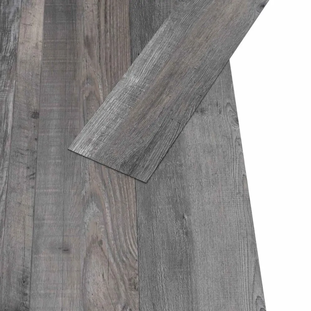 vidaXL Materiales De Construcción-Tableros de Suelo 18 pcs Gris 5,26 m² PVC