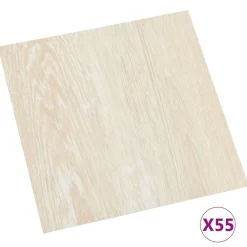 vidaXL Tableros de Suelo 55 pcs Beige 5,11 m² PVC y beige Best