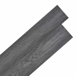 vidaXL Tableros de Suelo 36 pcs 5,02 m² PVC Negro y Hot