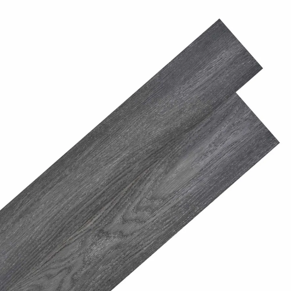 vidaXL Tableros de Suelo 36 pcs 5,02 m² PVC Negro y Hot