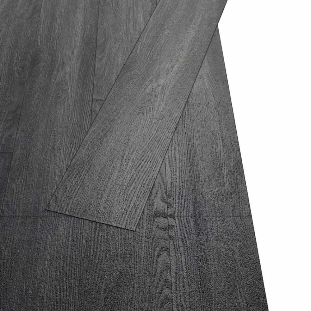 vidaXL Tableros de Suelo 36 pcs 5,02 m² PVC Negro y Hot